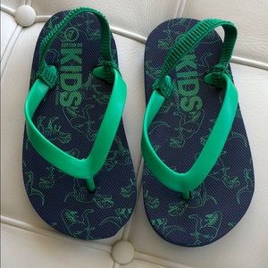 Toddler Dinosaur Flip Flops size 7/8 toddler
